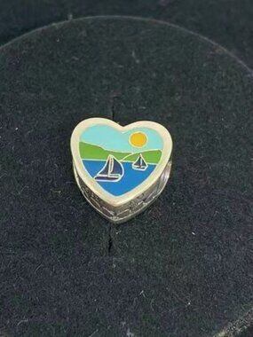 Pandora Michigan Heart Charm S925 Sterling silver